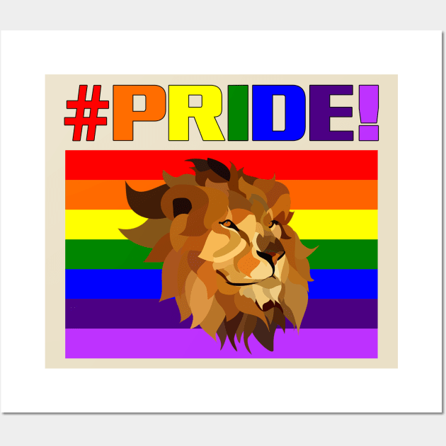 #Pride Lion Wall Art by Padens Place